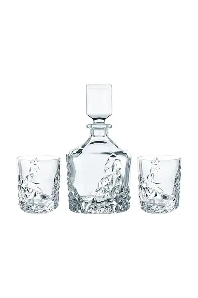 Karafa na whisky s pohármi Nachtmann Sculpture Whisky 750 ml / 365 ml 3-pak