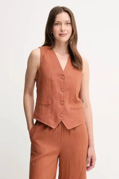 Ľanová vesta United Colors of Benetton