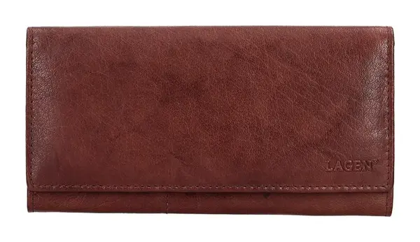 Dámska kožená peňaženka Lagen V-102 Brown