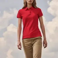 Red Polo Shirt 65/35 Polo Fruit of the Loom