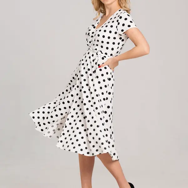 Look Made With Love Woman's Dress N20 Polka Dots
