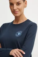 Tričko s dlouhým rukávem Fjallraven 1960 Logo tmavomodrá barva, F86989.555