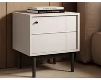 Noční stolek/skříňka Japandi, béžový kašmír