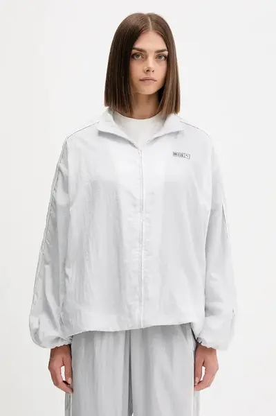 Mikina Puma PUMA x ROSÉ dámská, šedá barva, hladká, 633793