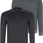 DVOJITÁ SÚPRAVA V4007 DEWBERRY PÁNSKA MIKINA - NÁMORNÍCKA MODRÁ - ANTRACITOVÁ