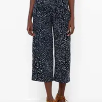 Čierne bodkované culottes CAMAIEU