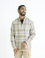 Kockované pre mužov Celio - béžová, biela