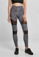 Women's Tech Mesh Leggings AOP Black
