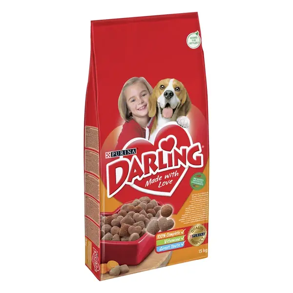 Darling Dry Dog s hydinou a zeleninou 15 kg