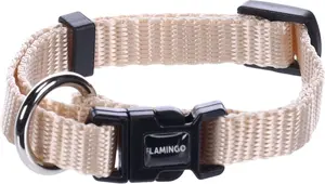 Flamingo Ziggi obojek - béžový XS: 1 cm x 20-35 cm