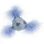 GimCat hračka pre mačky - plyšová loptička s perím 1 ks