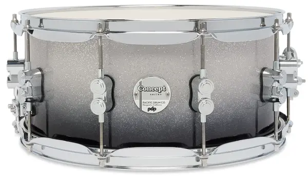 PDP 14" x 6,5" Concept Maple Silver to Black Fade Lacquer