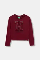 Detská bavlnená košeľa s dlhým rukávom United Colors of Benetton