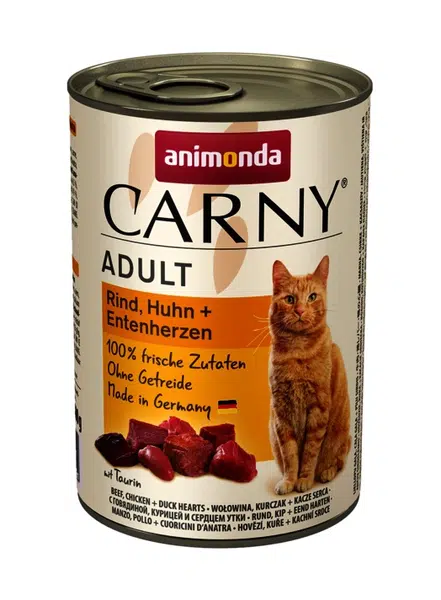 Animonda Cat Carny Adult, hovězí, kuřecí a kachní srdce 6 x 200 g (83706)