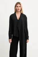 Halenka s příměsí hedvábí Simona Corsellini černá barva, A25CPCA00801