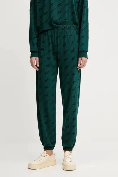 Tepláky HUGO LOKKY Long pant dámské, růžová barva, s aplikací, 50545211