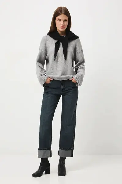 Bavlněné džíny Medicine dámské, šedá barva