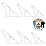 2 Sets Transparent Acrylic Template for Pet's Bandana