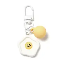 Cartoon Smiling Face Acrylic Pendant Keychain