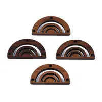 Natural Walnut Wood Chandelier Components Links