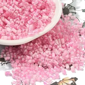 Two Tone Inside Colours Transparent Glass Seed Beads