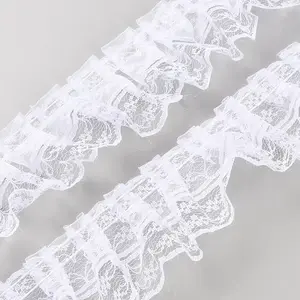 Polyester Pleated Lace Trim