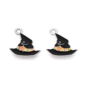 Halloween Theme Alloy Enamel Pendants
