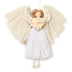 Angel Handmade Woven Macrame Cotton Thread Pendant Decorations