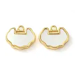 Brass Pave Shell Charms
