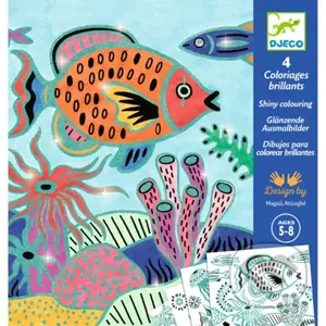 Pod morom: maľovanky s lesklými kontúrami