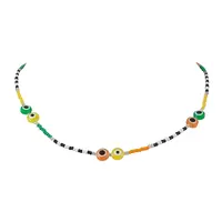 Resin and Glass Seed Bead Necklaces