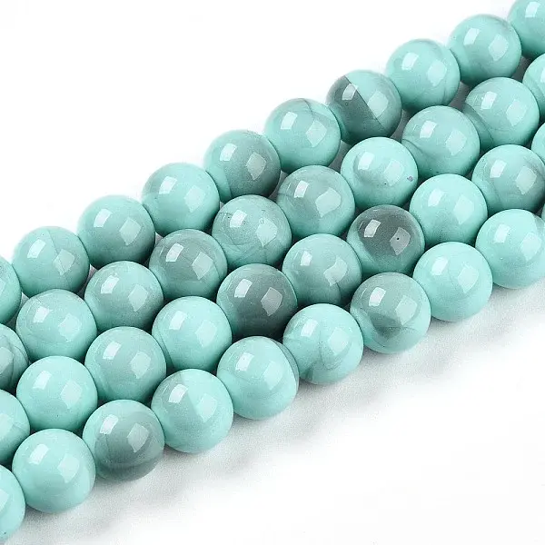 Baking Painted Glass Beads Strands