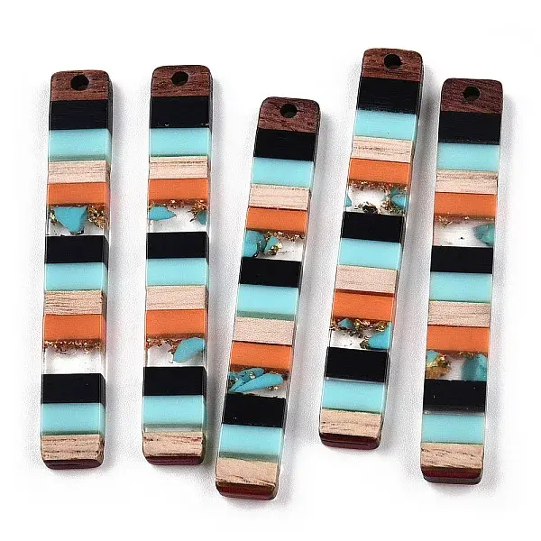 Translucent Resin & Walnut Wood Big Pendants