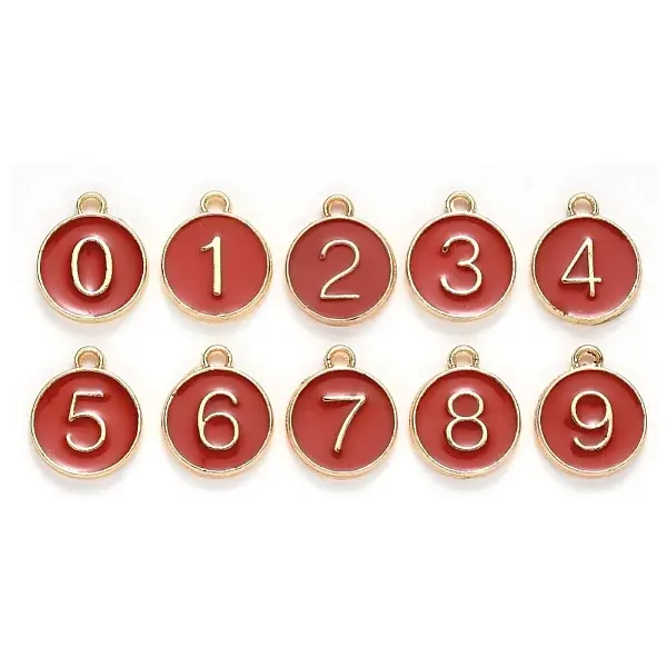 Light Gold Plated Alloy Enamel Charms