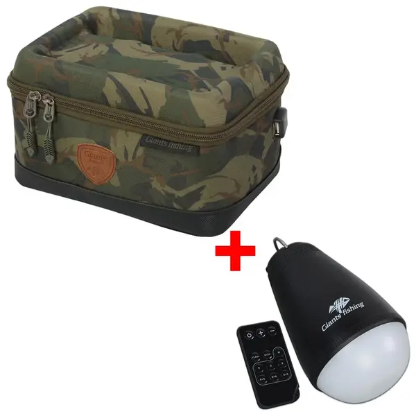 Giants fishing světlo camping lamp led multicolour + pouzdro na elektroniku medium