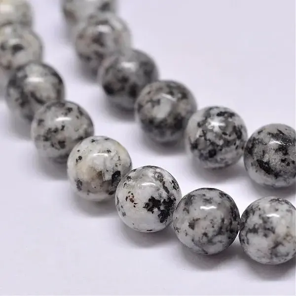 Natural Sesame Jasper/Kiwi Jasper Beads Strands