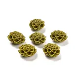 Synthetic Coral 3D Flower Rose Beads