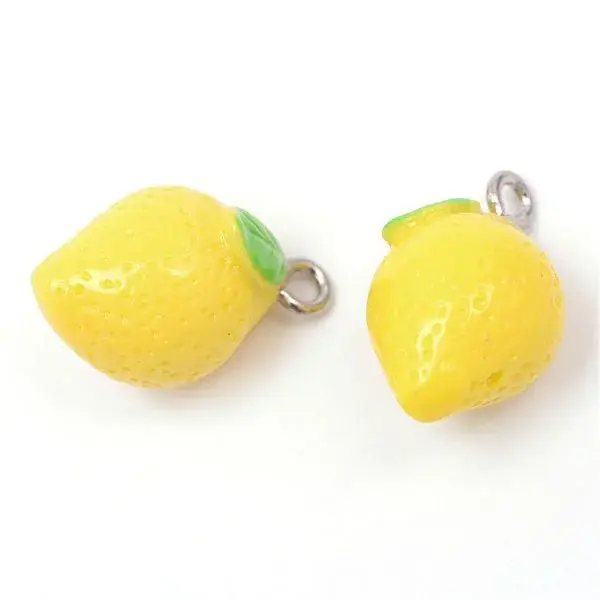 Lemon Resin Pendants