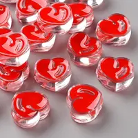 Transparent Enamel Acrylic Beads