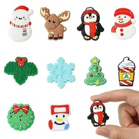 10Pcs 10 Styles Christmas Food Grade Eco-Friendly Silicone Focal Beads
