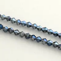 Electroplate Glass Bead Strands