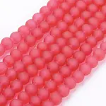 Baking Painted Transparent Glass Bead Strands