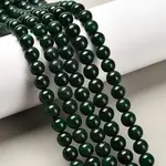 Natural Teal Jade Round Beads Strands