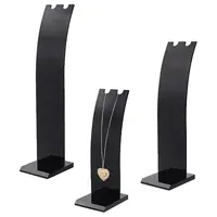 3Pcs 3 Sizes Opaque Acrylic Necklace Display Stands