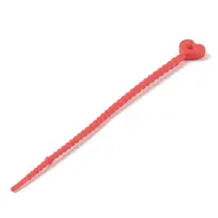 Heart Shape Silicone Cable Zip Ties
