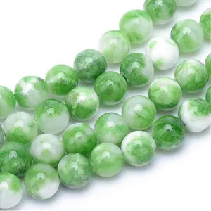 Natural Dyed Persian Jade Gemstone Bead Strands