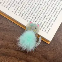 Plush Cellulose Acetate Alligator Hair Clips