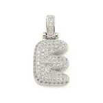 Brass Micro Pave Clear Cubic Zirconia Pendants