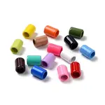 Column Rack Plating Spray Painted Alloy Beads for Jewelry Making