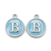Platinum Plated Alloy Enamel Charms